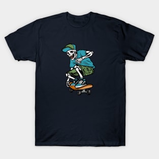 Cool Skater Skeleton T-Shirt